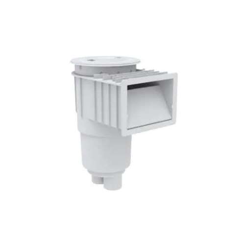 Flow Star Standard Skimmer with Flush Face, Float Assembly, Basket, Lid and Adjustable Collar, White