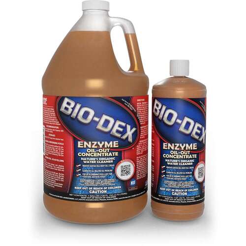 BIODEX LABORATORIES BDX861032670 Oil-Out Enzyme, 1 gal Bottle