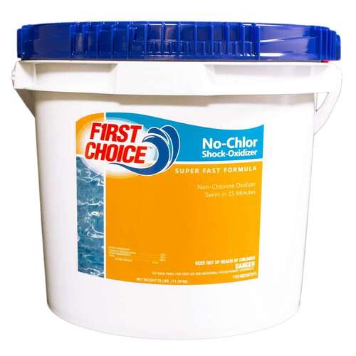 First Choice Building Products F024025025FC No-Chlor Shock-Oxidizer 25 lb Pail