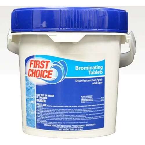 First Choice Building Products F038025025FC 1" Bromine Tablets 25 lb Pail