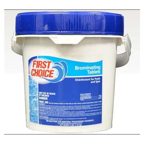 First Choice Building Products F038050050FC 1" Bromine Tablets 50 lb Pail