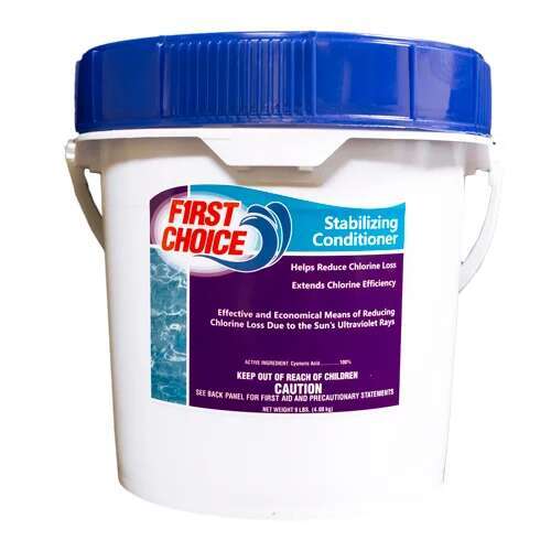 First Choice Building Products F081009036FC Chlorine Stabilizer Conditioner 9 lb Pail