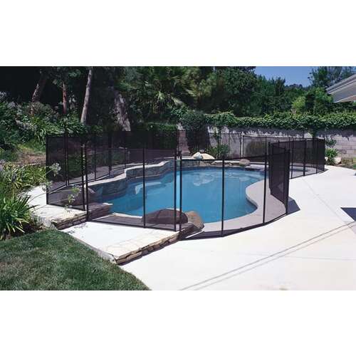 GLI GLI300512BLK Protect-A-Pool Fence Black 5Ft X