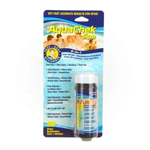 AquaChek 552244 Spa 6-in-1 Test Strips pack of 50