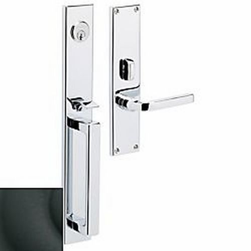 Baldwin 6976190LENT Minneapolis Left Hand Single Cylinder Entry Mortise Lock Trim Satin Black Finish