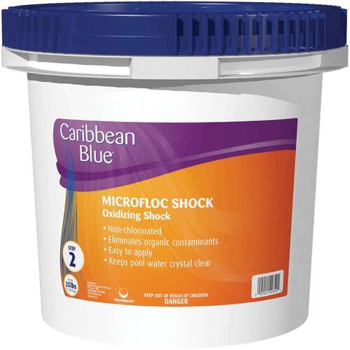 Caribbean Blue C005159-PL25 Carib Blue Poolmicrofloc Shock 25 Lb