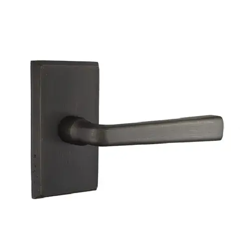 Cimarron Lever Right Hand Privacy With Style # 3 Rose Medium Bronze Finish