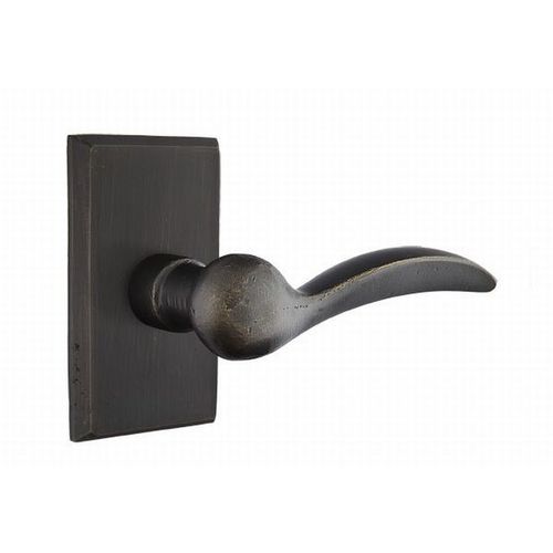 Durango Lever Left Hand Privacy With Style # 3 Rose Medium Bronze Finish