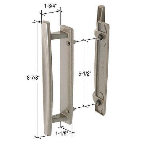 Stone 8-7/8" Sliding Glass Door Handle Set; 1-3/4" Projection for Andersen