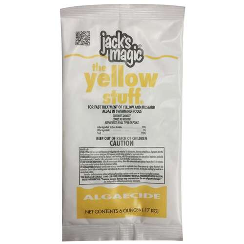 Jacks Magic JMYELLOW06/60 Yellow Stuff Packets (60) Algaecide 6 oz Pail