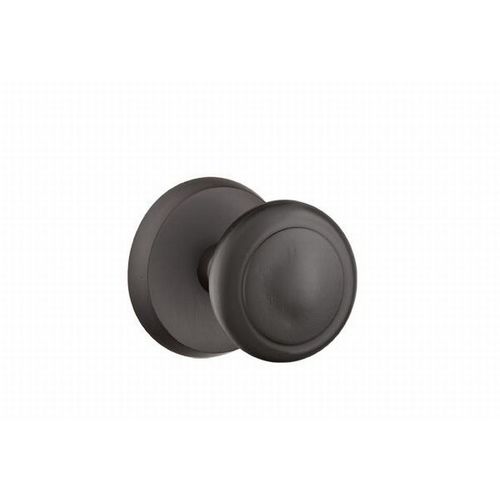 Butte Knob Passage With Style # 2 Rose Flat Black Finish