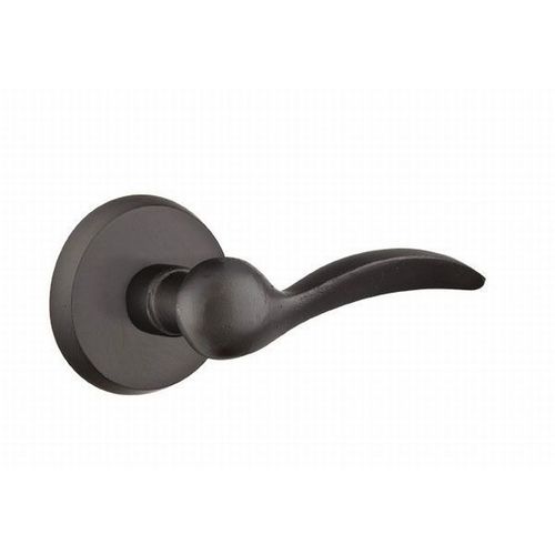 Durango Lever Right Hand Passage With Style # 2 Rose Flat Black Finish