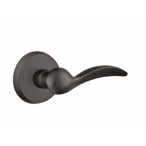 Durango Lever Left Hand Passage With Style # 2 Rose Flat Black Finish