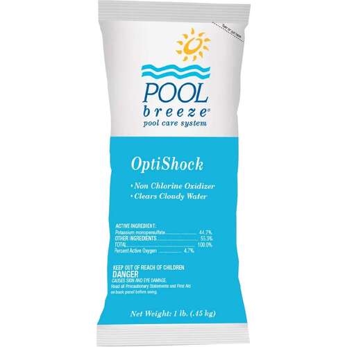 Pool Breeze 88472 Optishock Potassium Monopersulfate Non-Chlorine Shock 1 lb Bag