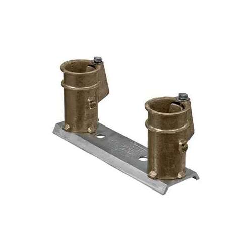 Permacast PC-4008-BC 8" O.C. Handrail Anchor Set 4" Bronze Anchors