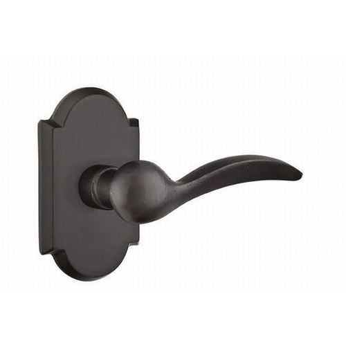 Durango Lever Right Hand Passage With Style # 1 Rose Flat Black Finish