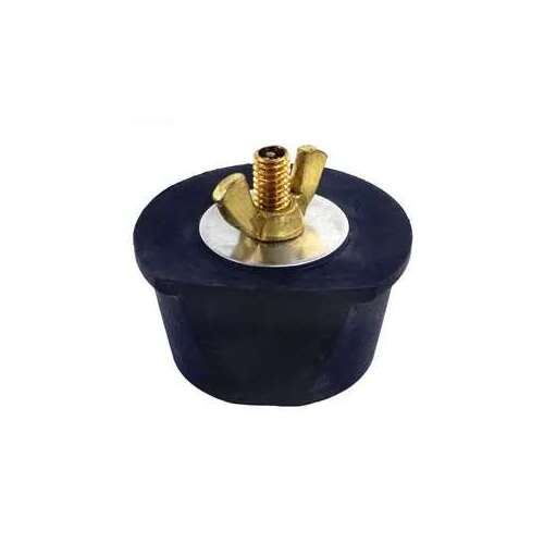 Winter Rubber Expansion Plug #12 w/ Brass Wing Nut for 2" Fitting