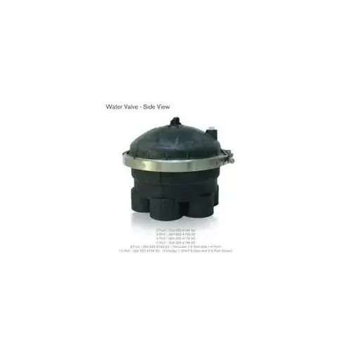 Paramount 004302415403 In-Floor Water Valves 2 Port 2" 4 Gear Circulation Water Valve - Black