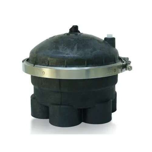 In-Floor Water Valves Complete 6 Port Valve 2" - Black