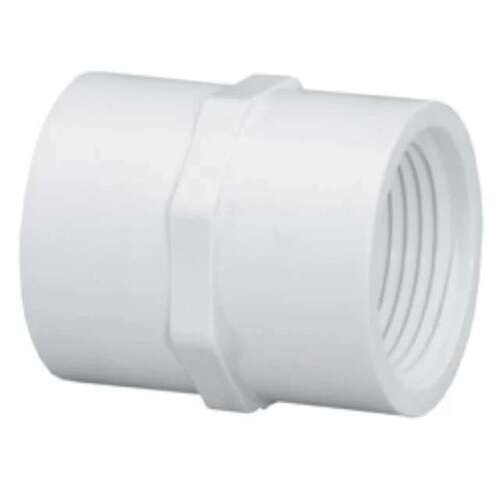 PVC Fittings 430007 3/4" Coupling PVC Sch. 40 FPT White