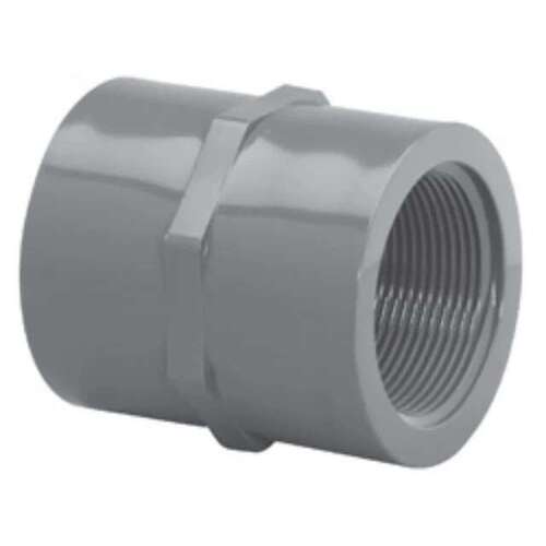 1/2" Coupling PVC Sch. 40 FPT Gray