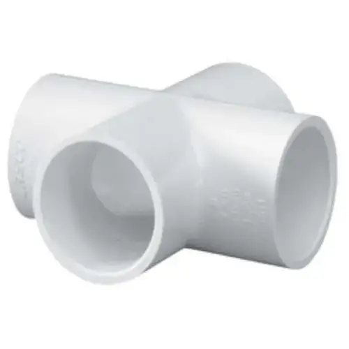 1" Cross PVC Sch. 40 Slip White