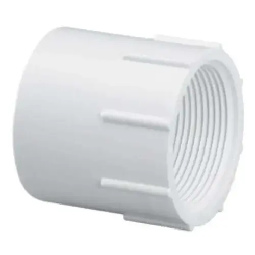 4" Adapter PVC Sch. 40 Slip x FPT White