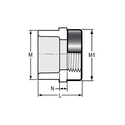 Sch. 40 PVC Adapter 1-1/2 in. Socket x Special Reinforced FIPT Standard