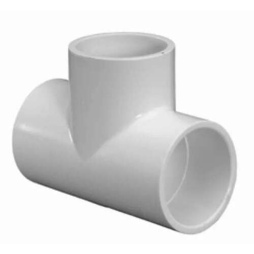 4" Tee PVC Sch. 40 Slip White