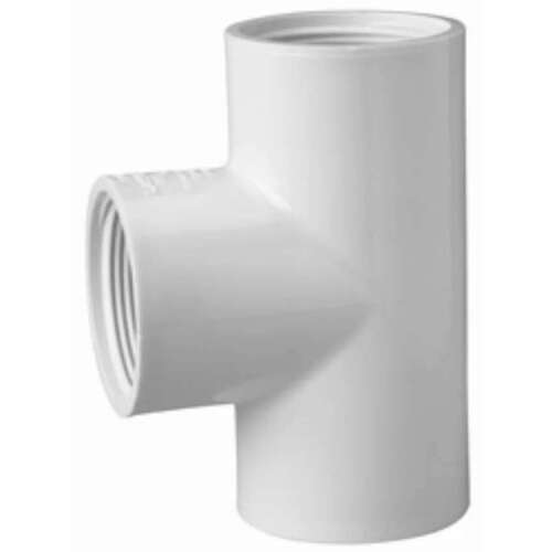 3/4" Tee PVC Sch. 40 FPT White