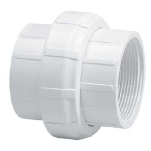 1" Union PVC Sch. 40 FPT x FPT White