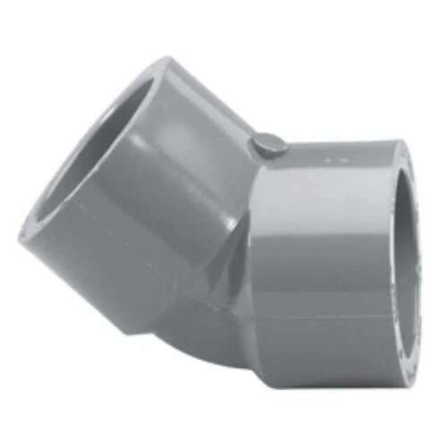 4" 45 Elbow PVC Sch. 80 Slip Gray