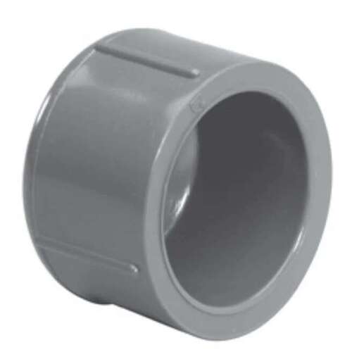 2-1/2" Cap PVC Sch. 80 Slip Gray