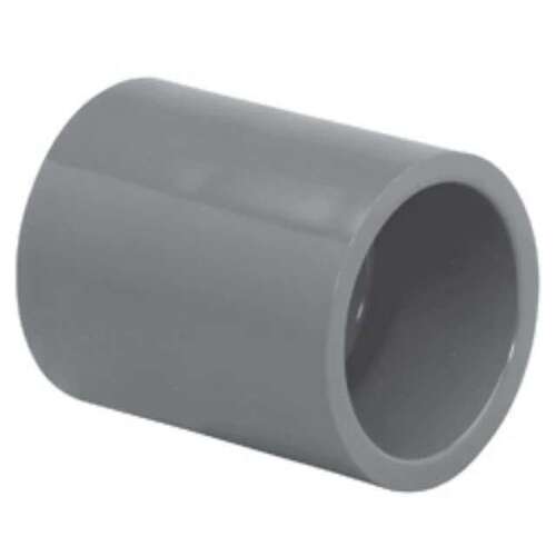 6" Coupling PVC Sch. 80 Slip Gray