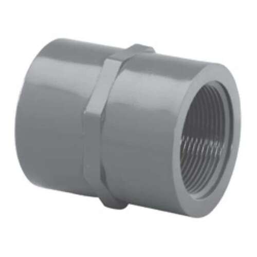 2" Adapter PVC Sch. 80 Slip x FPT Gray