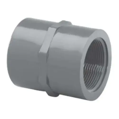 1-1/2" Adapter PVC Sch. 80 Slip x FPT Gray