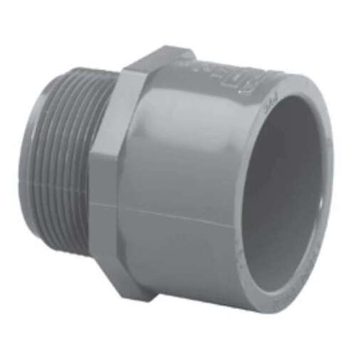 2" Adapter PVC Sch. 80 MPT x Slip Gray