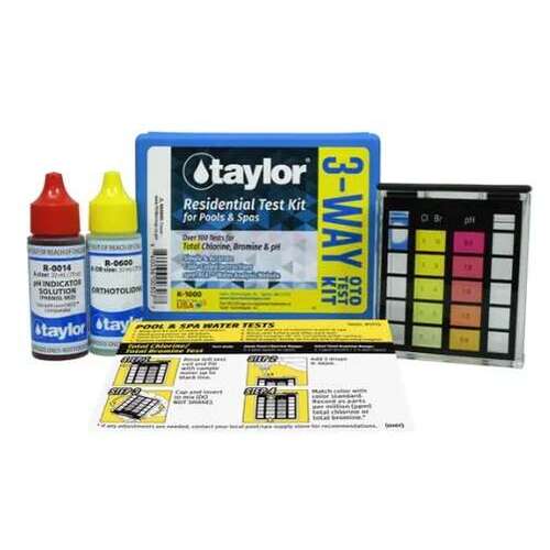 TAYLOR WATER TECHNOLOGIES, LLC K-1000-24 3-Way OTO Test Kit for Total Chlorine, Bromine, pH