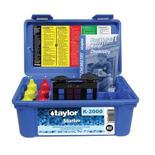 TAYLOR WATER TECHNOLOGIES, LLC K-2000-6 Starter Kit Chlorine/Bromine Ph .75 OZ pack of 6