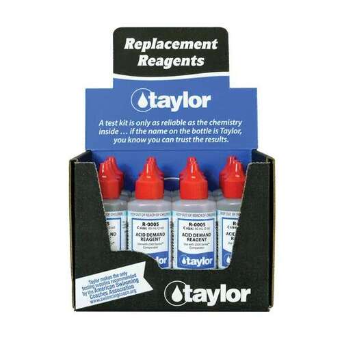 TAYLOR WATER TECHNOLOGIES, LLC R-0005-C-12 Acid Demand Reagent 2000 Series 2 oz pack of 12