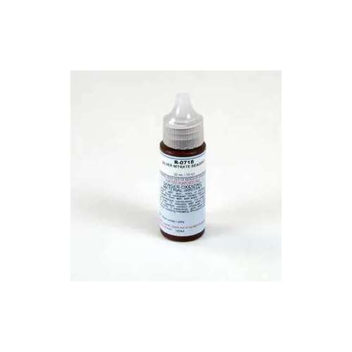 Silver Nitrate Reagent, 0.75 oz, 10 ml Sample Bottle, 200 ppm NaCl, Pack of 24