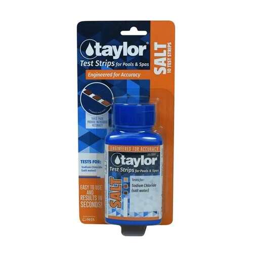 TAYLOR WATER TECHNOLOGIES, LLC S-1341-12 Salt Test Strips 10 Strips/Bottle