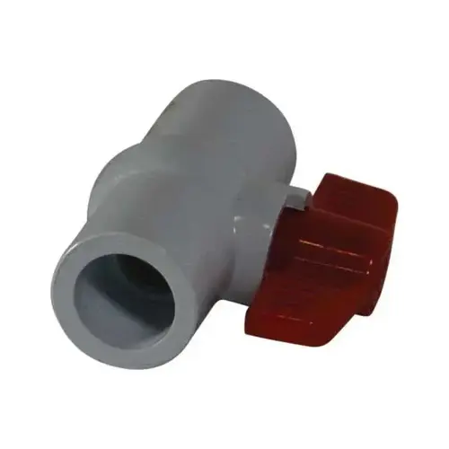 PVC Sch80 Ball Valve 3/4" Slip w/ PTFE Seats