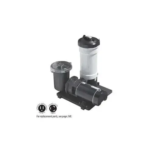 Waterway Plastics 520-3010 TWM 50 sf ABG Cartridge Filter System w/ 1HP Pump