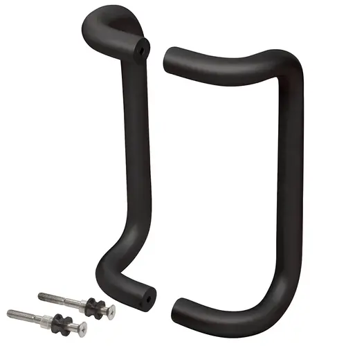 CRL M21741010B 10" Dark Bronze Offset Pull Handles Back-to-Back