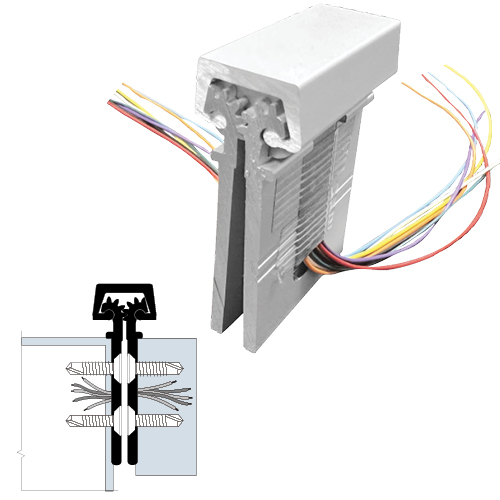 Electrified Mini Hinge Clear Anodized Aluminum