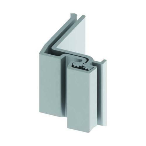 Hager 780041LL83CL 83" (6' 11") Concealed Leaf Heavy Duty Lead Lined Roton Hinge for 1-3/4" Doors with Swing Clear Action Aluminum Finish