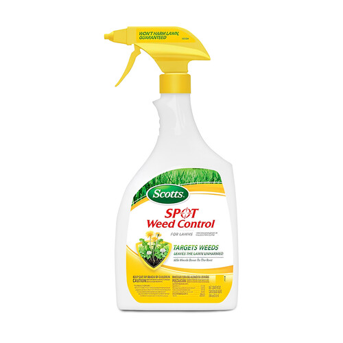 Scotts 5412606 5410510 Weed Killer, Liquid, Spray Application, 24 oz Bottle Amber