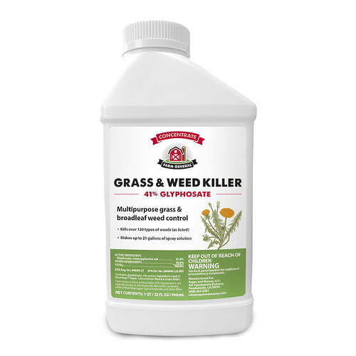 Ragan & Massey 13851381 41% Glyphosate Farm General Grass & Weed Killer - 32 oz.