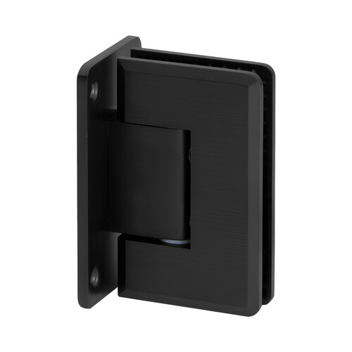 US Horizon HEBGTWAFPMB Matte Black Wall Mount with Full Back Plate Adjustable Coronado Beveled Series Hinge